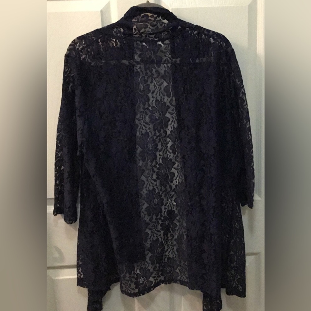 Navy Lace Duster/ Topper  2X